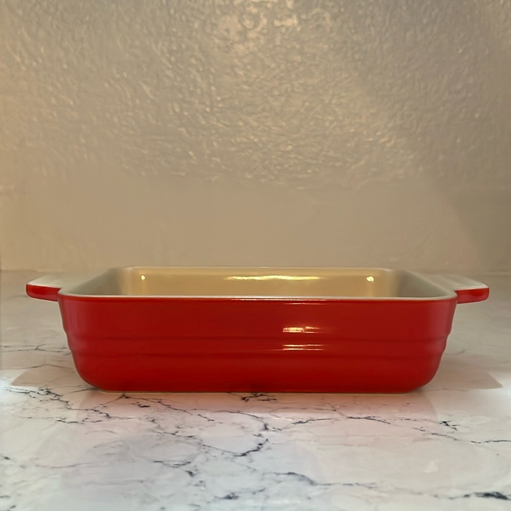 HTF Carmin Le Creuset baking dish